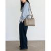 VITAFELICE Square Tote Women's 2-Way Bag, Sib-80011n (Gray Beige)