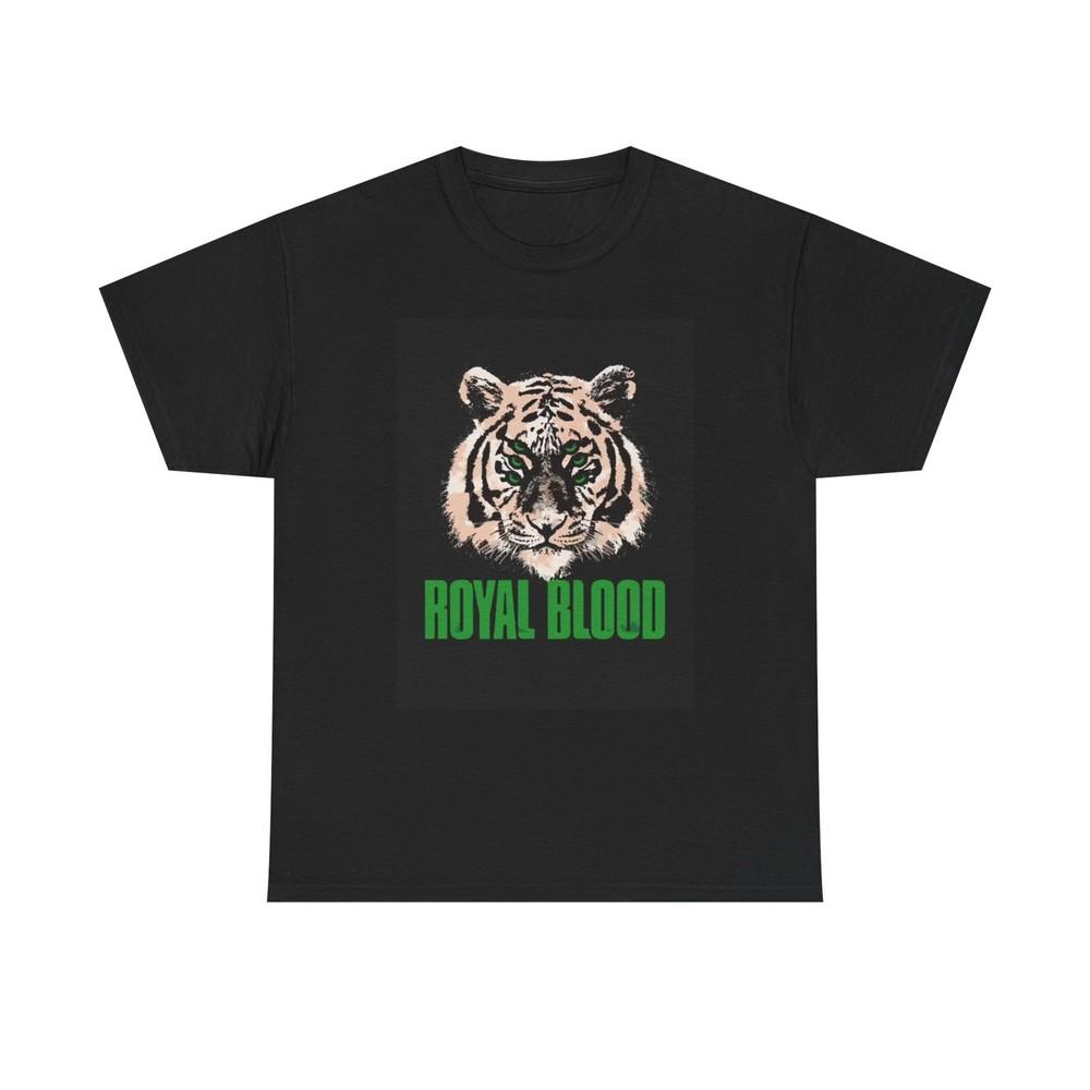 Royal Blood Tshirt Rock band Graphic Tiger Unisex Heavy Cotton Tee Vintage art Unisex T-Shirt L