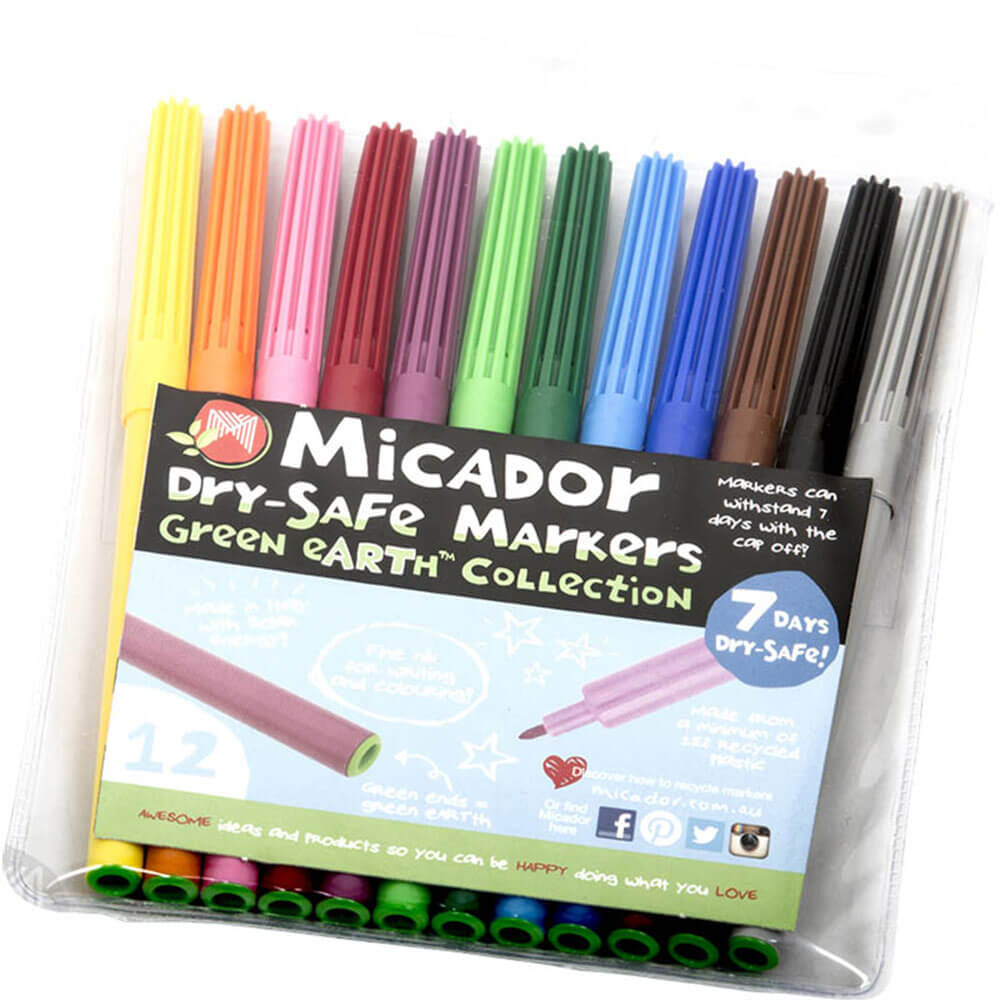 Micador Trockenfest Marker 12er Pack (Sortiert)