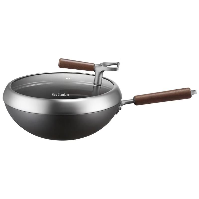 SUPOR 32cm Titanium-Iron Non-Stick Wok