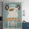 Kávový šálek Retro styl Tylové Průsvitné Závěsy do Obývacího Pokoje Pokoj Ložnice Kuchyně Dekorace Voálové Organzové Závěsy