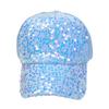 Fashion Ladies Full Sequin Decor Trucker Cap, Shiny Mesh Back Peaked Hat, Adjustable Sun Protection Baseball Hat for Outdoor Vacation