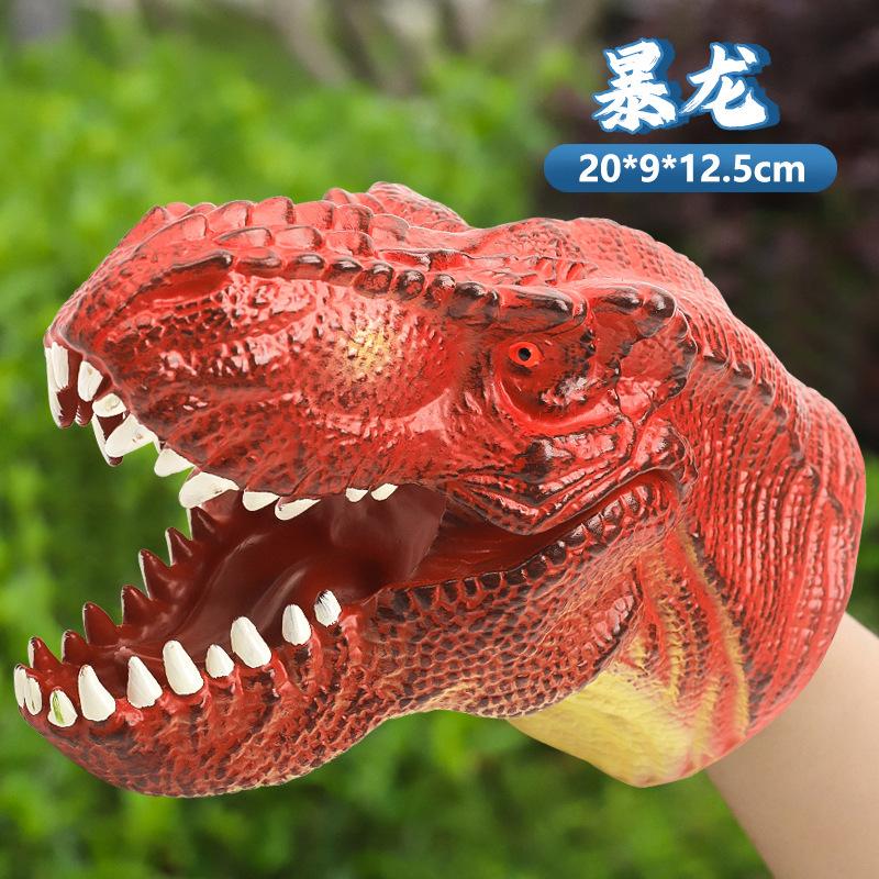 Pacynki Ręczne Model Głowy Dinozaura Zabawka T-Rex Dino Jurass Rekin Tygrys Park Lalki Światy Dinozaurów Miękka Pluszowa Zabawka dla Chłopców Dzieci Prezenty