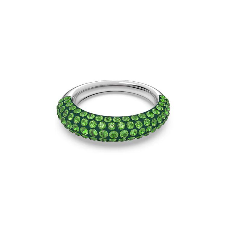 Swarovski Tigris Technical Inlay Rhodium Plated Crystal Ring Women ring green 5605012 Box+Shopping Bag