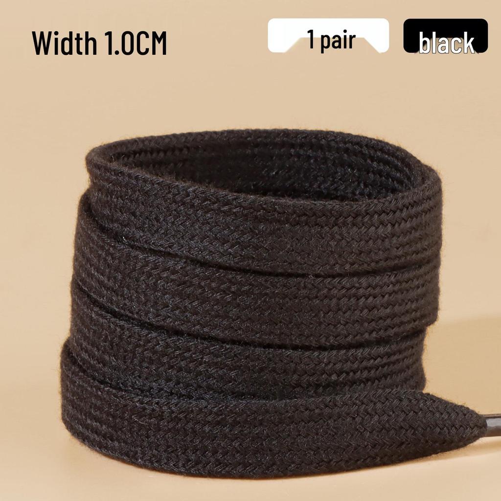 Breite off-white Schnürsenkel aus reiner Baumwolle für Damen - 1,0 cm, 1,2 cm, 1,5 cm