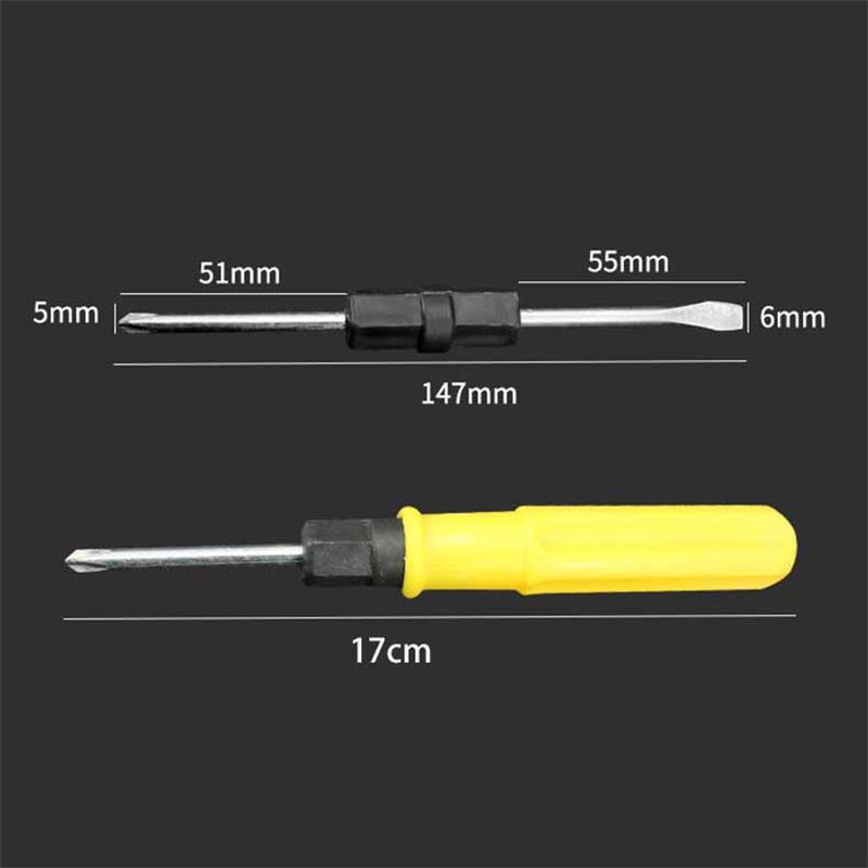 2 In 1 Double-head Multi-function Mini Stainless Steel Screwdriver Repair Tool Gadget