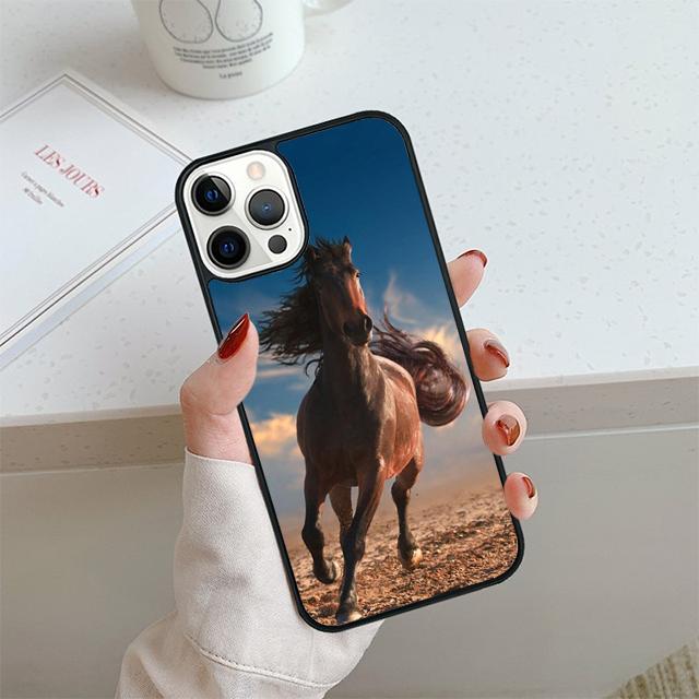 Horse Pony Pattern Phone Case For iPhone 17 Air 14 15 16 13 12 Cover For Apple 14 15 16 Pro Max Plus Coque