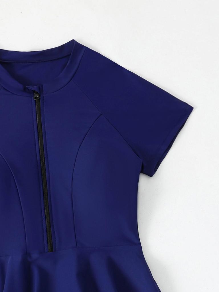 Costume da bagno da donna a due pezzi con cerniera, maniche protettive dal sole e pantaloncini in stile mediorientale conservatore (2026)