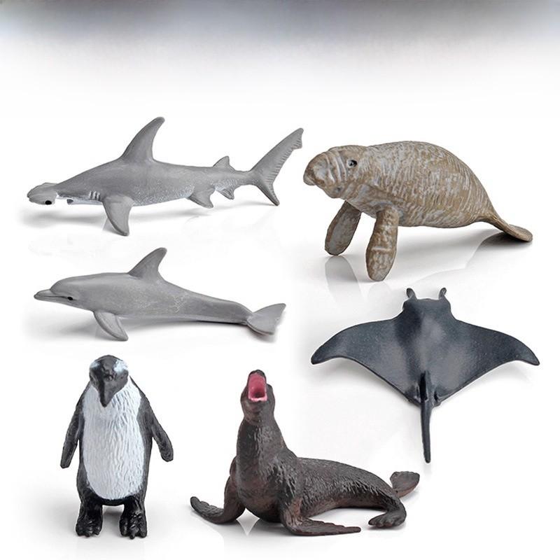 דמויות PVC של יצורי ים עם תצוגה סטטית לחובבי הים ועיצוב אקווריום