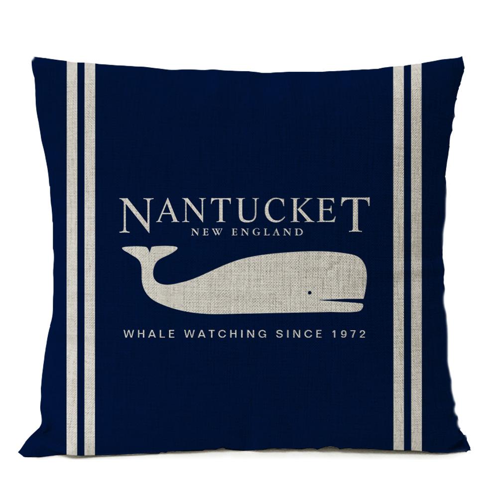 Nautical Linen Pillow Nordic Home Decoration Model Room Nautical Style