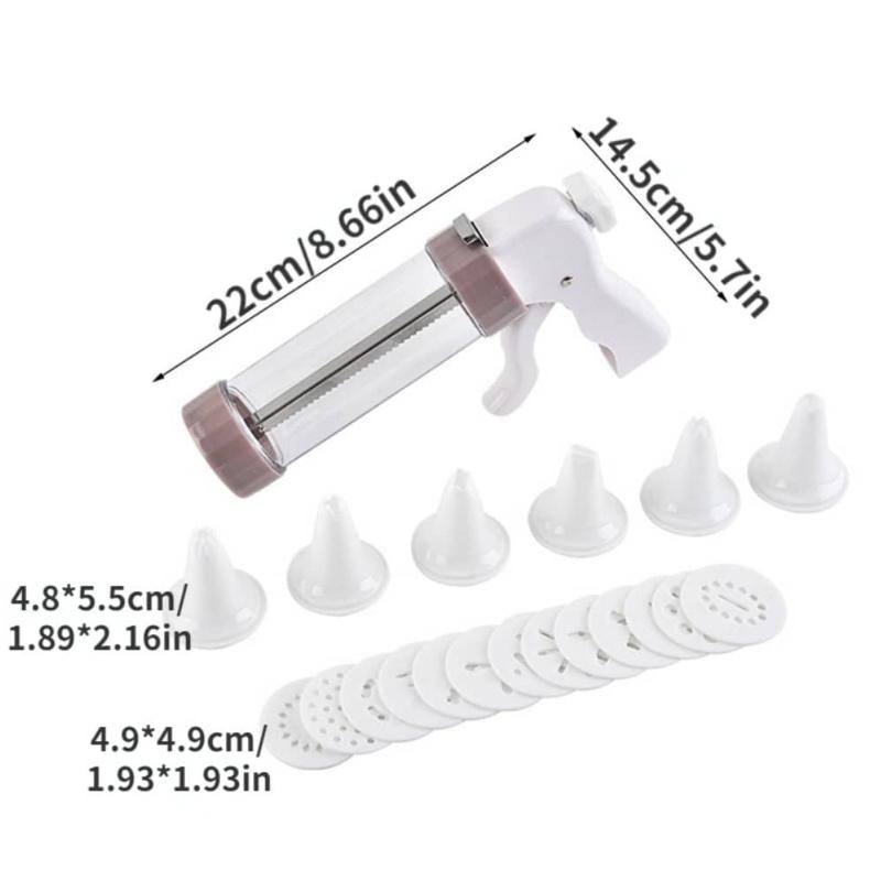 

Сделай сам Ручной пистолет для формовки печенья Набор для пресса для печенья Машина для крема Декорирующая машина для выдавливания Устройство для приготовления чуррос Инструмент для выпечки