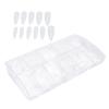 500pcs Transparent Coffin Long Fake Nails Artificial False Nails Tips Manicure Decal for Nail Salon