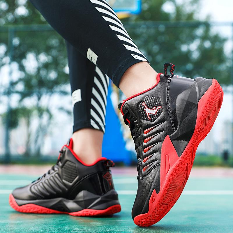 Men's Basketball Shoes Breathable Cushioning Non-Slip Wearable Runing Shoes Gym Training Athletic Basketball Sneakers for Women