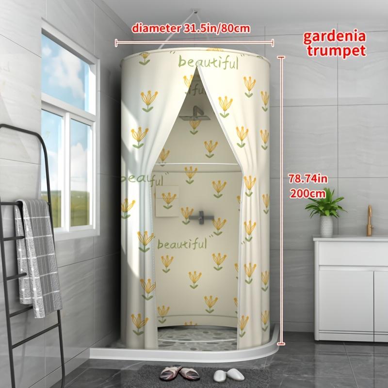 1pc Bathroom Shower Curtain Toilet Bath Tent Bath Cover Bath Tent Winter Home Insulation Cover Thickened Warm Bath Cover