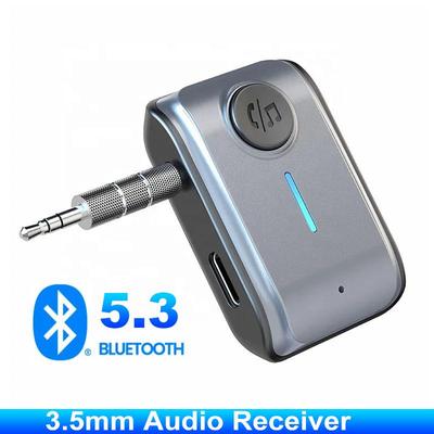 Bluetooth 5.3 Receiver Adapter 3.5mm AUX Jacks for Car Speakers A2DP Wireless Audio Music Receiver Pter Support TF Card Car Hands Free