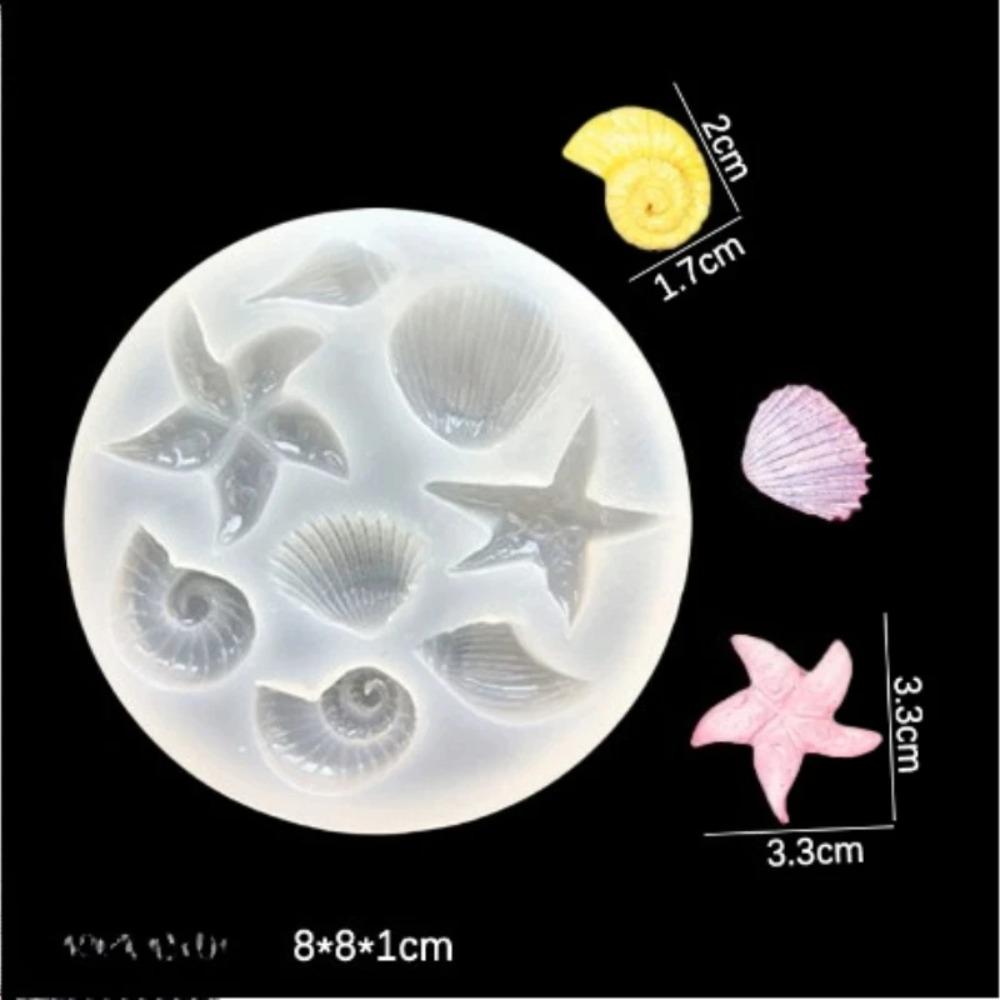 Ocean Series Silicone Molds Shell Starfish Conch Crab Crystal Epoxy Mold DIY Candle Handmade Decorations for Jewelry Pendent
