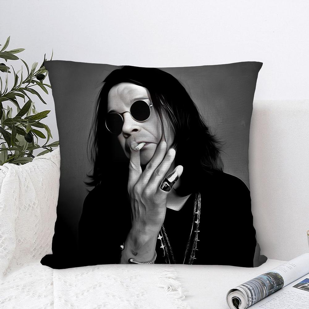 O-ОЗЗИ ОСБОРН Наволочка Диван Декоративная Домашняя Принт Плюшевая Квадратная Наволочка-Подушка Чехол Декор Подушки 18x18Inch