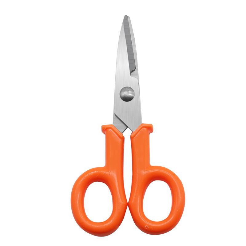 

Ножницы из нержавеющей стали, 1 шт., бытовые ножницы, инструменты, ножницы для электрика, инструменты для зачистки проводов, инструменты для резки ткани/бумаги/кабеля