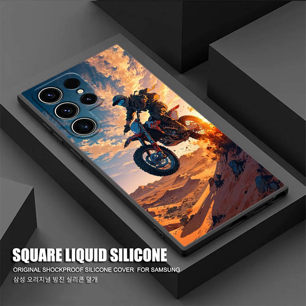Motorbike Motocross Moto Cross Dirtbikes S26Ultra Case For Samsung Galaxy S26 S25 S24 S23 S20 S21 FE S22 Ultra Plus Phone Cover