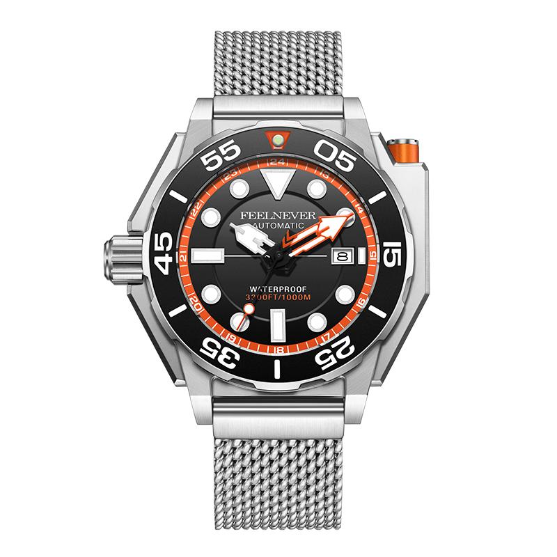 New Automatic Mechanical Watch for Men FeelNever Original Waterproof Luxury Business Male Wristwatches Relogio Masculino
