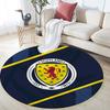 Scotland National Football Team,Round Area Rug,Carpet Rug for Living Room Bedroom Sofa Playroom Decor,Non-slip Floor Mat