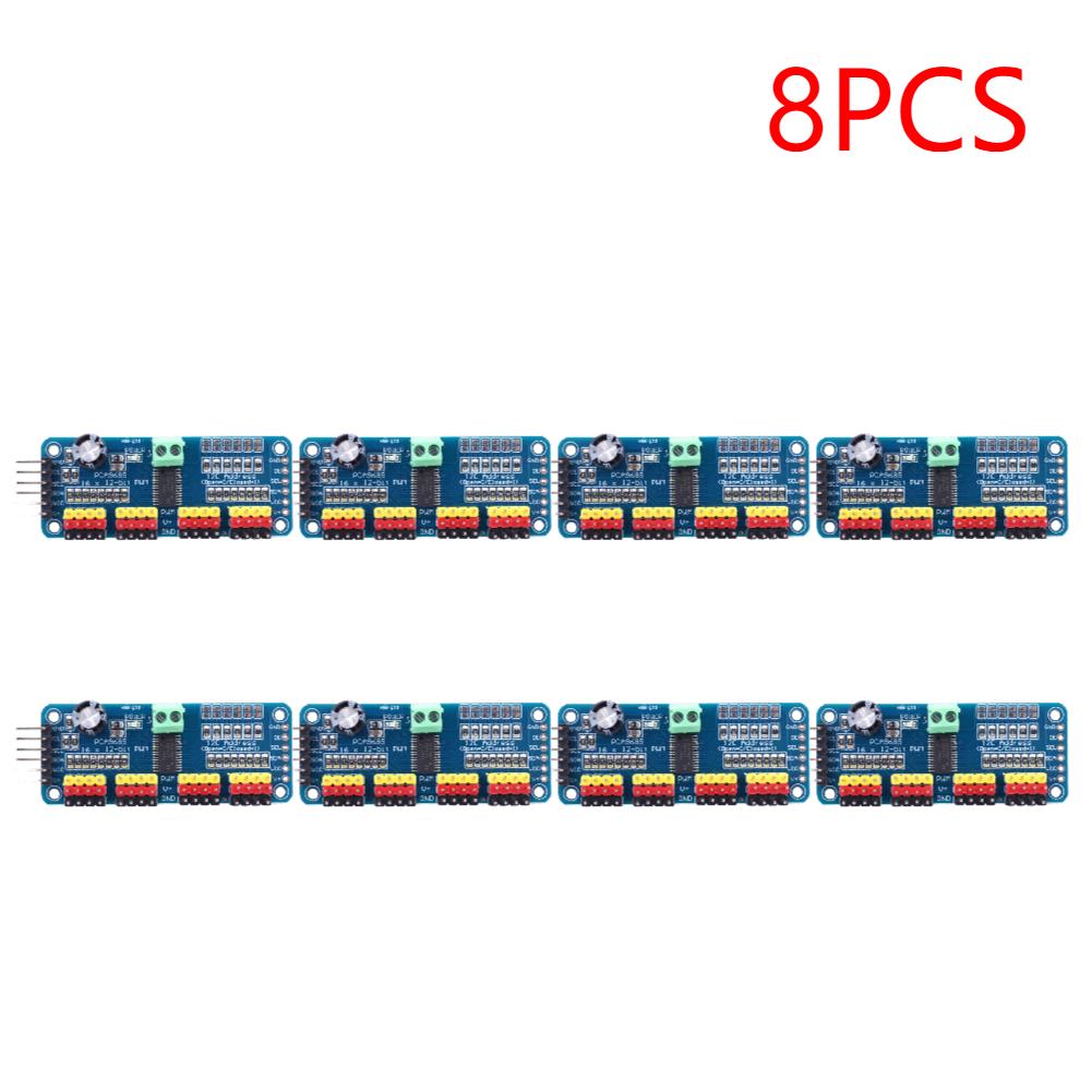 PCA9685 PWM Servo Motor Driver Board Controller IIC Interface 16 Channel 12-Bit PWM Servo Motor Driver Board for Arduino Robot