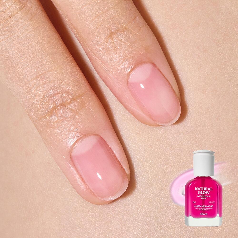OHORA Întăritor de unghii tip sirop 15ml (10 culori) - Întăritor Profesional pentru Unghii cu Nuanță de Sirop Translucid