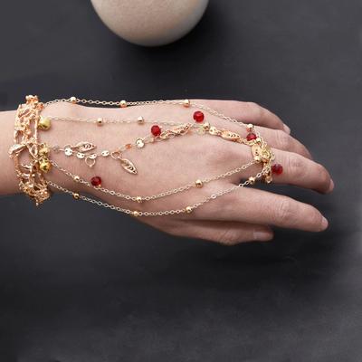 Style Bride Set Jewelry Women's New Chinese Accessories Antique Brigade Clapping Ring Wedding Bracelet