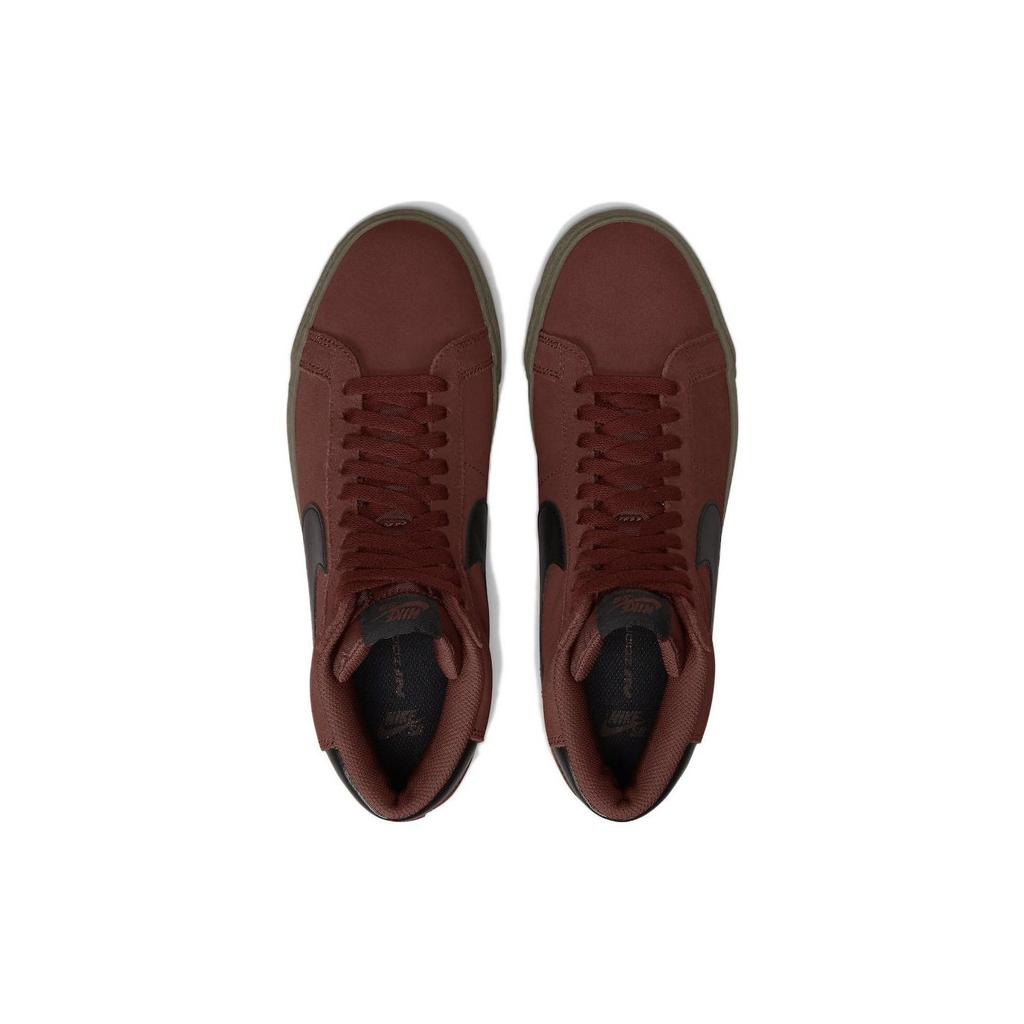 Nike Zoom Blazer Mid SB Oxen Brown Gum Dark Brown Black Men's Skate Shoes 864349-204