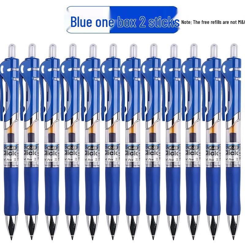 MG Morning Click Neutral Pen - Black, Quick-Dry, Smooth for Exams, Junior High Students, Signature Writing, 0.35mm Refill