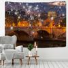 Christmas Eve Christmas Home Decor Tapestry Wall Decor Background Fabric Hippie Living Room Bedroom Tapestry tapeçaria de natal