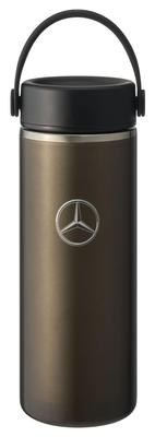 [Mercedes-Benz Collection] Genuine Mercedes-Benz X Hydro Flask Stainless Steel Bottle, 16oz, Light Weight, Wide Mouth, Obsidian