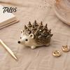 Decorative Ring Tray Hedgehog Holder, Cute Resin Jewelry Organizer for Rings, Waterproof Animal Anniversary Gifts Her Storage Vanity Dresser Bathroom,