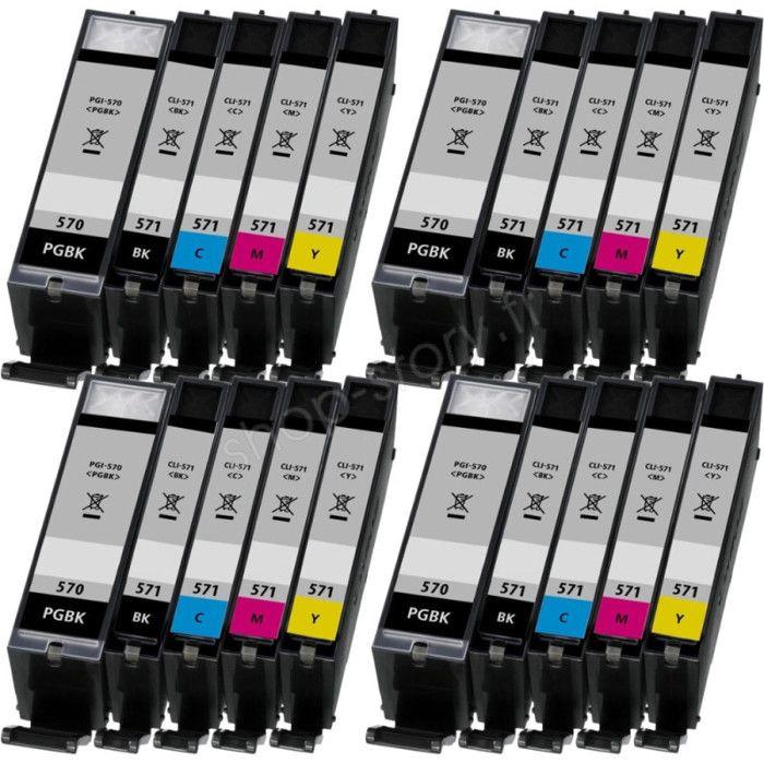 

Упаковка з 20 картушів 570/571 XL, сумісних для друку CANON 570/571 XL