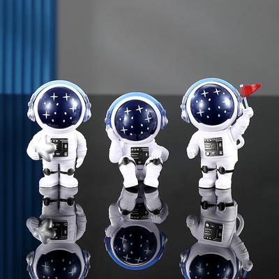 3 Pcs Astronaut Figure Statue Figurine Spaceman Sculpture Educational Toy Desktop Home Decoration Astronaut Model For Kids Gift