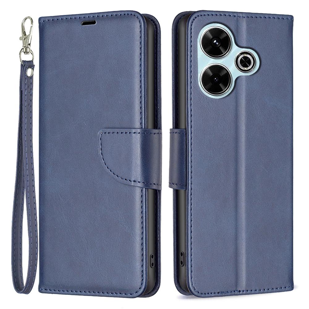 

Для Xiaomi Redmi 13 5G/13 4G/Poco M6 4G Чехол Кошелек Кожаный Чехол для Телефона Книжка-Подставка Blue