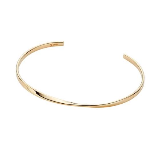 

Bracelet K10 Yellow Gold Basic Bangle AJVB4092LSYG [Vendome Aoyama] [Official]