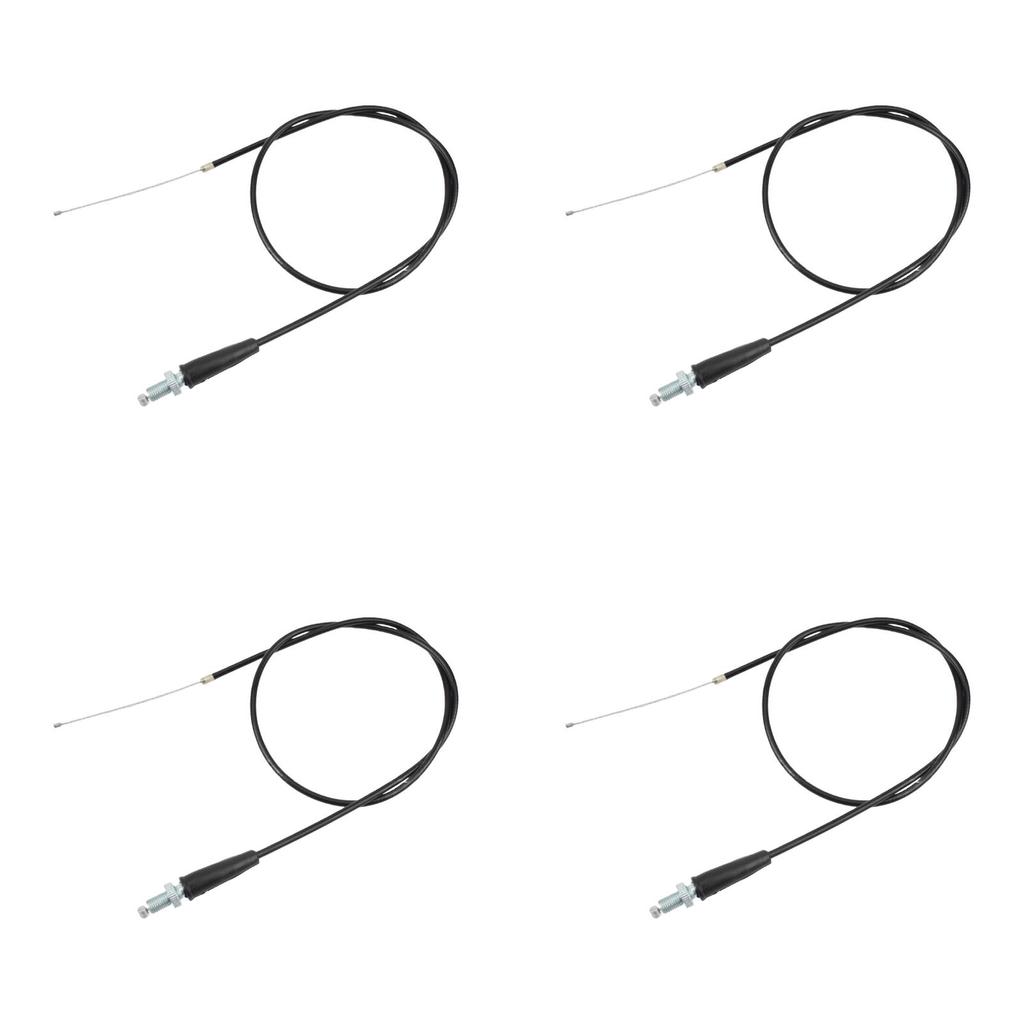 4PCS 1.2M Emi-metal Motorcycle Throttle Cable For 50CC - 250cc Motor Bike, Motocross Bikes, And ATVs Replacement Parts