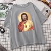 Funny Jesus Keanu Reeves Give You Heart Print Tshirts Fashion Men T Shirt HipHop Brand TShirt Summer Male Causal Tshirts