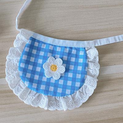 Dog Bandana Cute Fashionable Plaid Pattern Smiley Face Small Dogs Bibs for Bichon Teddy Pomeranian