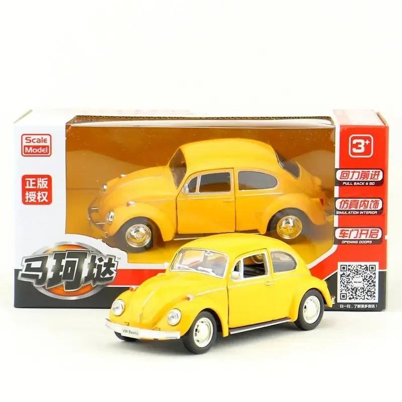 

1/36 1967 BEETLE Die Casts Коллекционные модели автомобилей Статический сплав Винтажный автомобиль Подарок на день рождения Игрушки для детей Домашний декор жёлтый