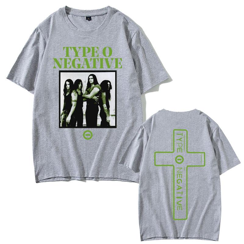 Rock Band Type O Negative Double Sided Print Tshirts Unisex Women Vintage Gothic Oversized Tops T Shirt Unisexs 100 Cotton Tshirt