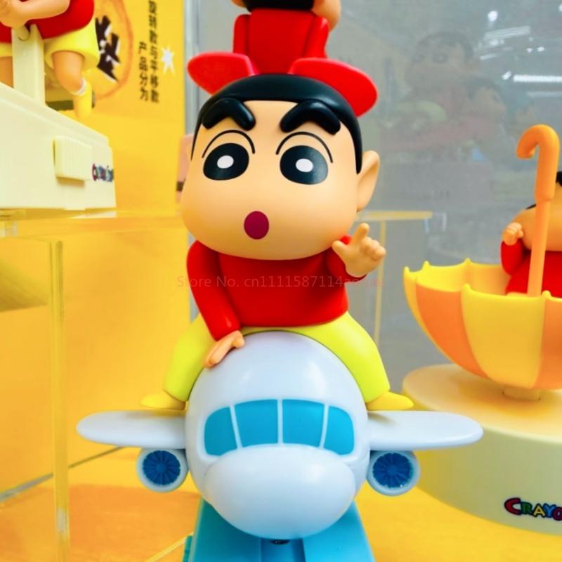 Crayon Shinchan Collectible Figurine Car Air Freshener Desk Ornament Trendy Toy Gift Solar Aromatherapy For Car