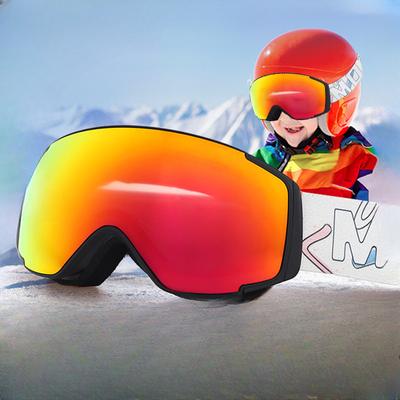Spot-gafas de esquí para niños, gafas de nieve, doble antivaho, cilíndricas, gafas de Montañismo al aire libre, equipo para exteriores