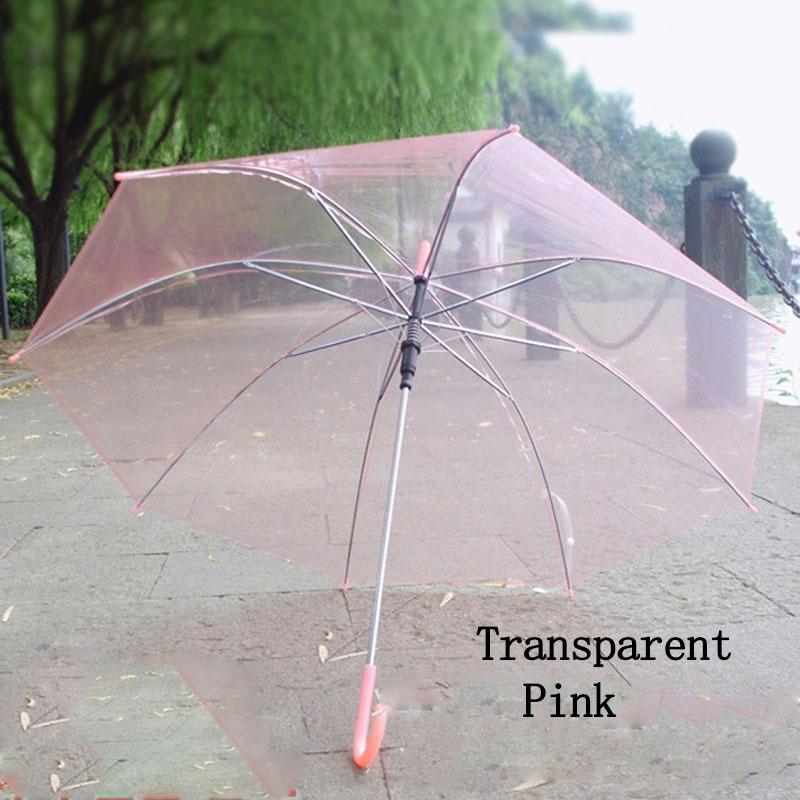 

Fashion Transparent Clear Rain Umbrella Parasol PVC Dome Wedding Party Favor
