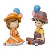Cute Couple Showpiece Dolls, Small Figurine Toy, Nordic Style - Multicolor