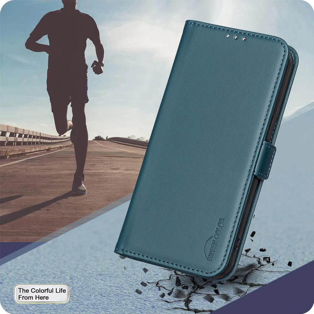 For TECNO Pova 7 Pro 5G Case BINFEN COLOR BF31 PU Leather Flip Folio Phone Wallet Cover