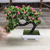 Blooming Bouquet Artificial Flower Tree Pot Bonsai Stage Garden Wedding Party Balcony Decor