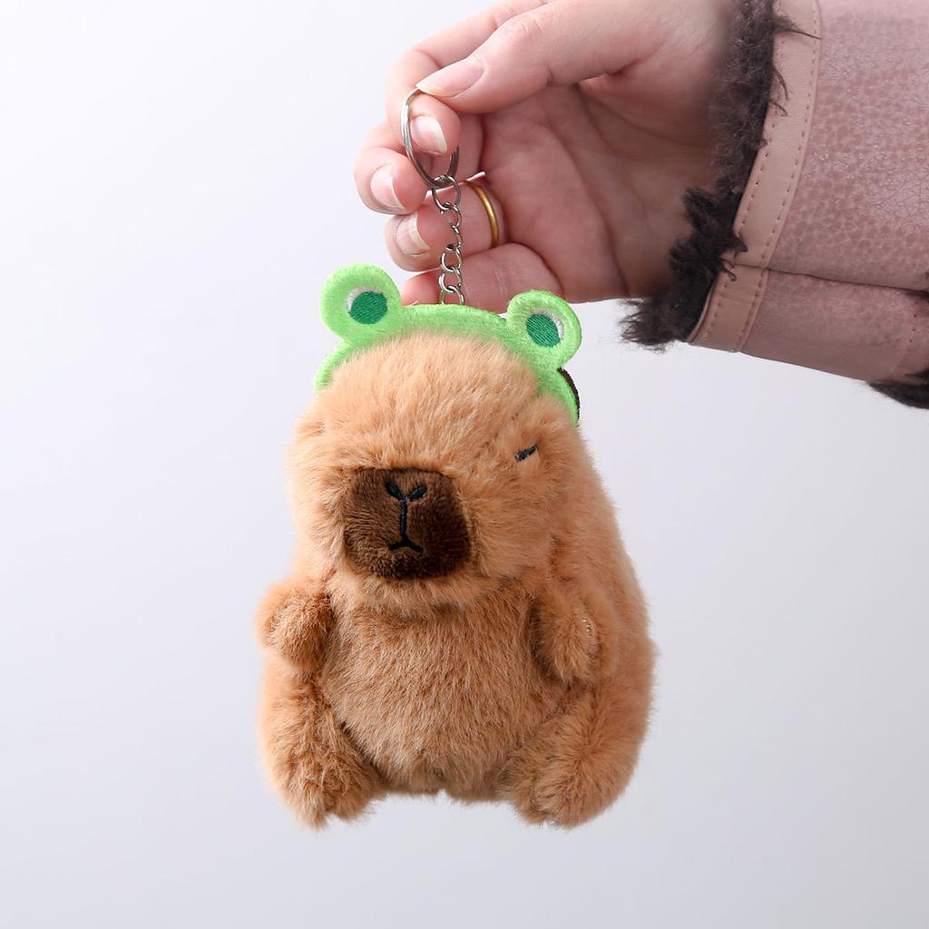 Doll Hair Card Kapibara Doll Pendant Keychain Capybara Plush Toy Trinket Doll