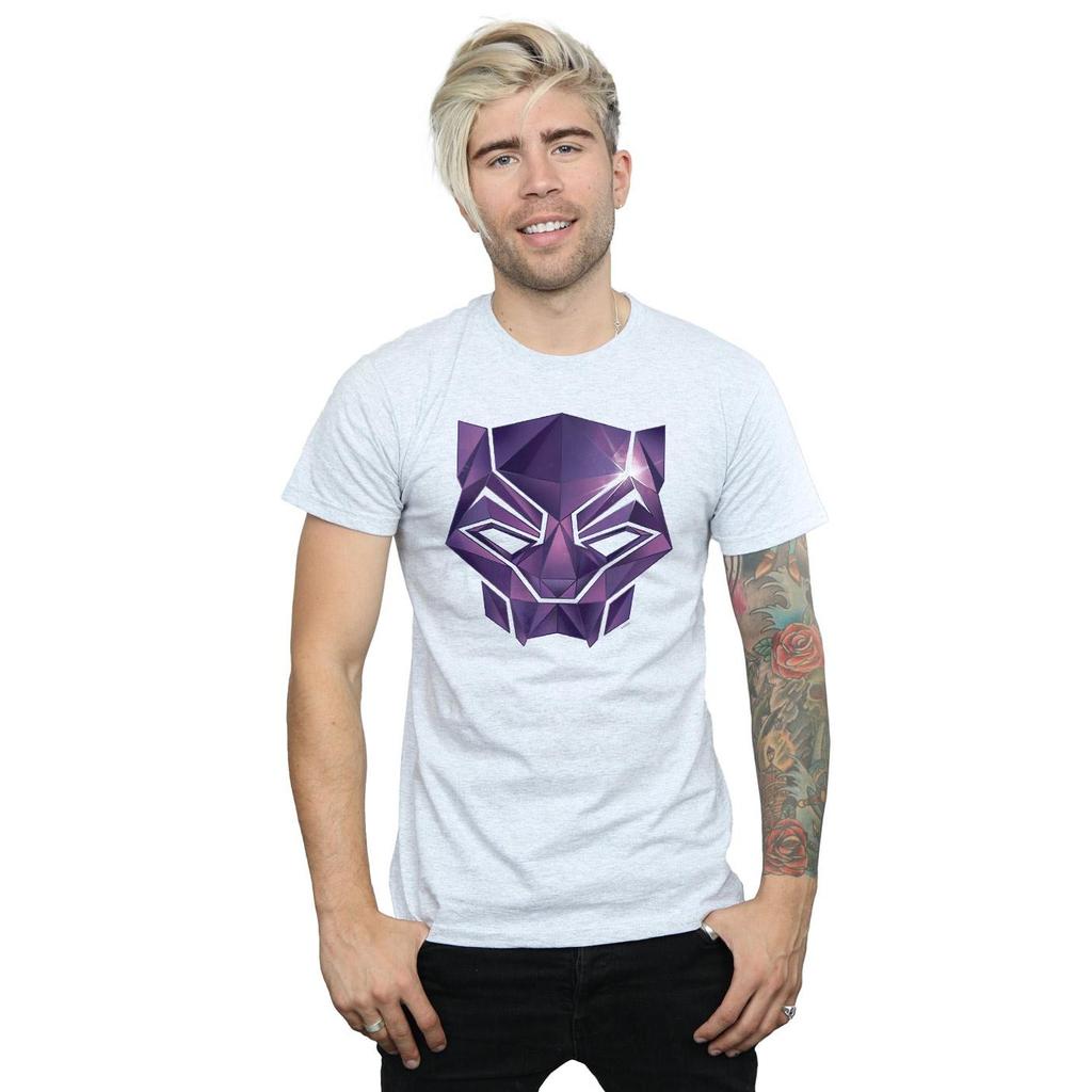 Marvel Herren Avengers Infinity War Black Panther Geometrisches T-Shirt